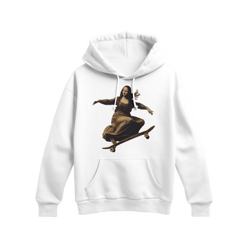 Unisex - Graphic Monalisa Skate Hoddie