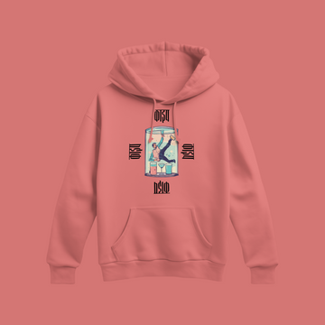 Unisex - Graphic Kype Hindi Pink Hoodie