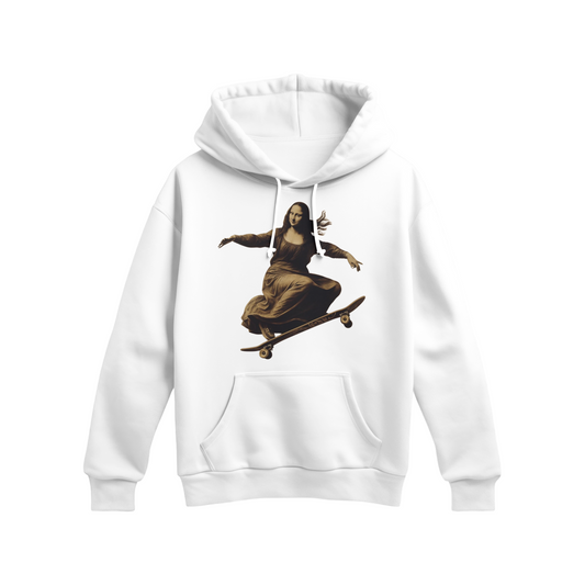 Unisex - Graphic Monalisa Skate Hoddie