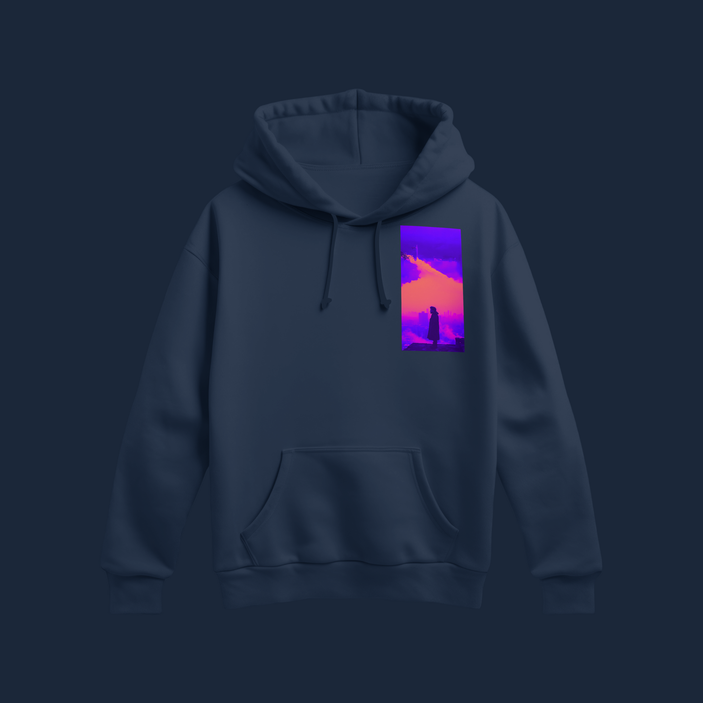 Unisex - Graphic Neon Dusk Hoodie