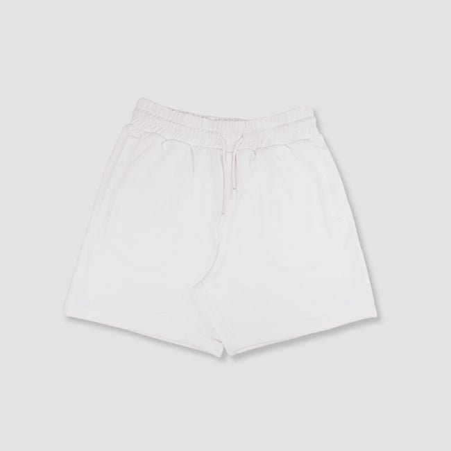 White Cotton Terry shorts