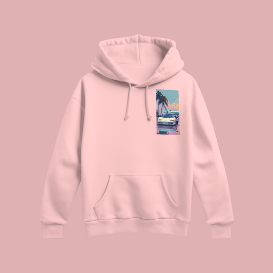 Unisex - Graphic Miami Pink Hoodie