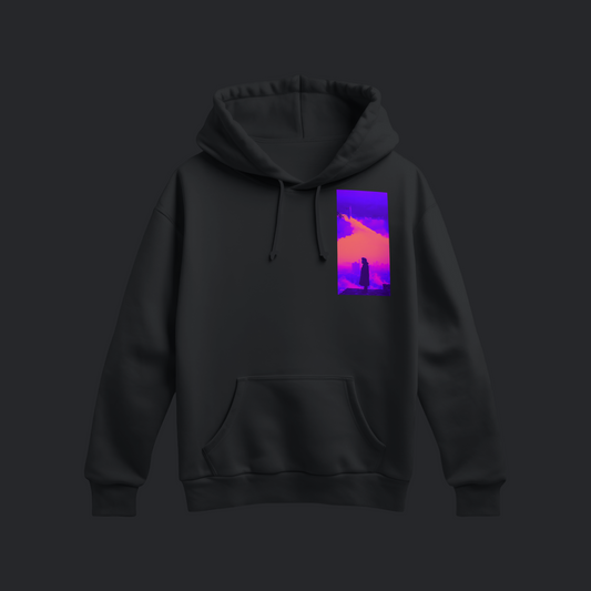 Unisex - Graphic Neon Dusk Hoddie