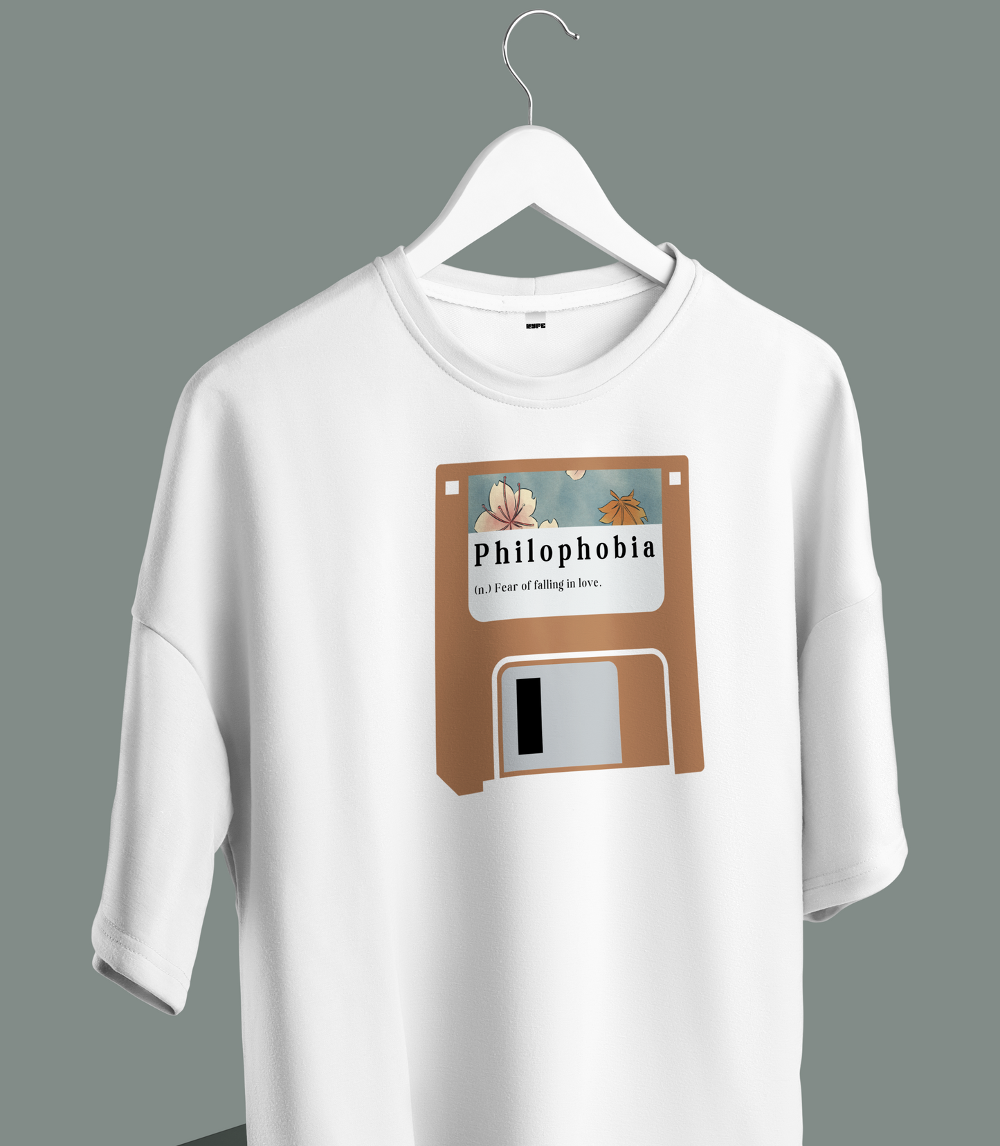 Unisex - Philophobia graphic oversized T-shirt