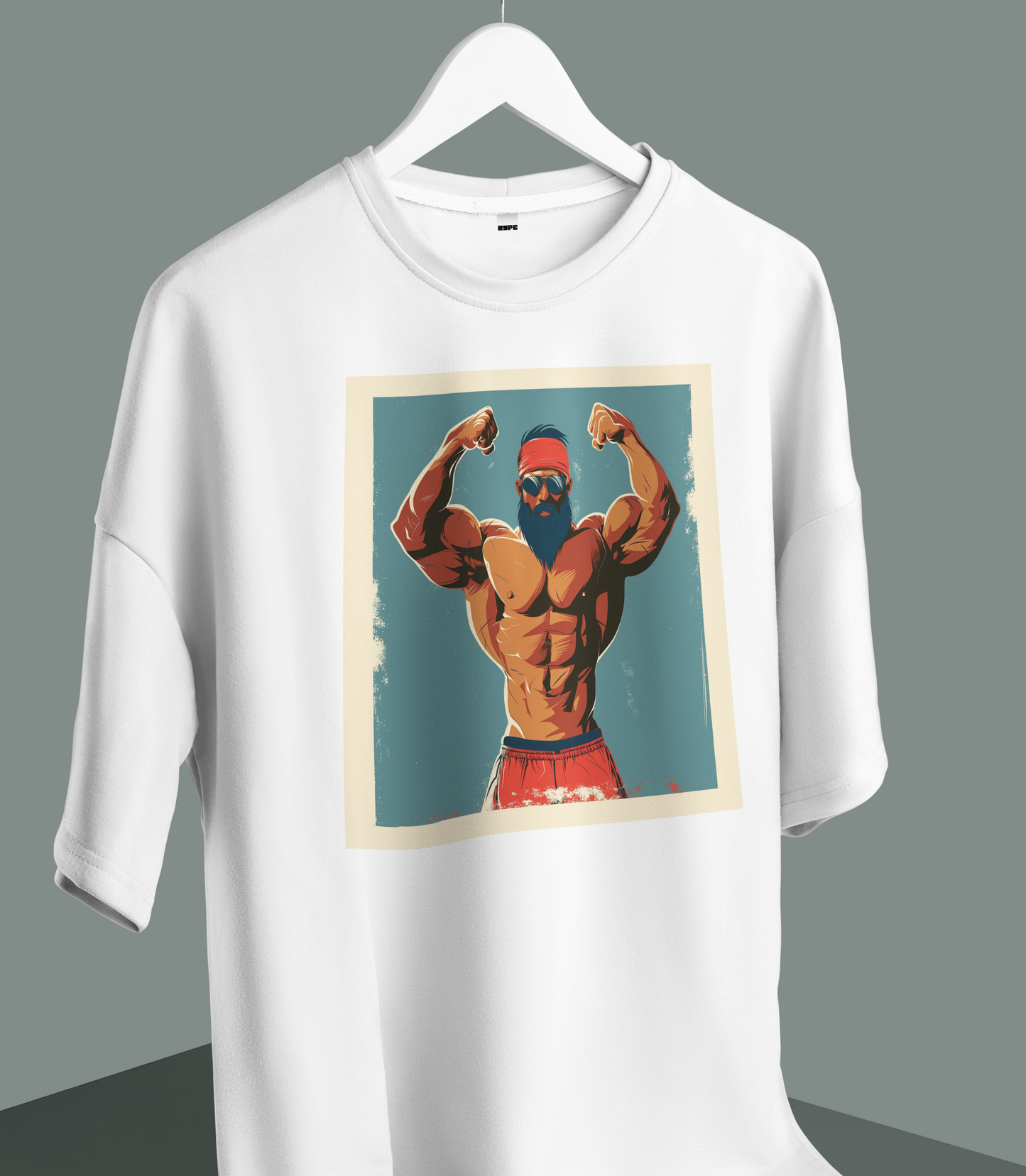 Unisex - Biceps graphic oversized T-shirt