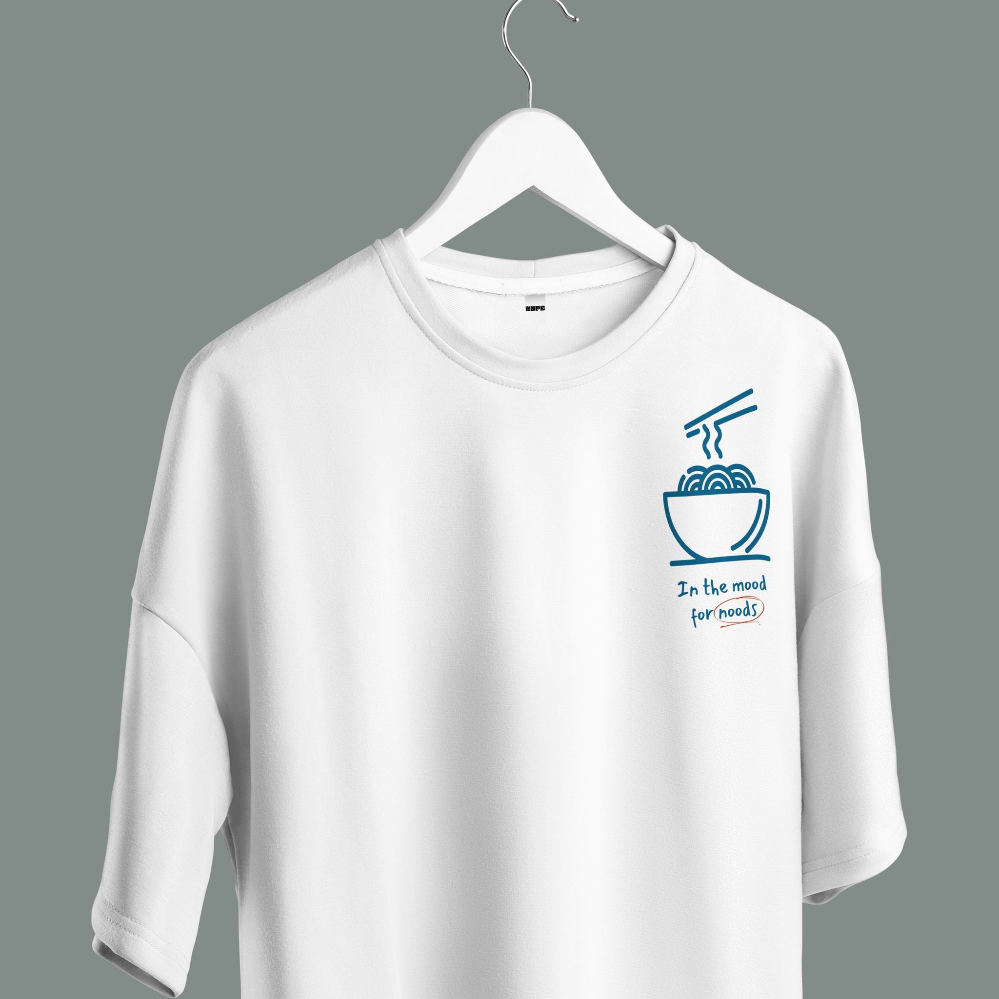 Unisex - Noodles graphic oversized T-shirt
