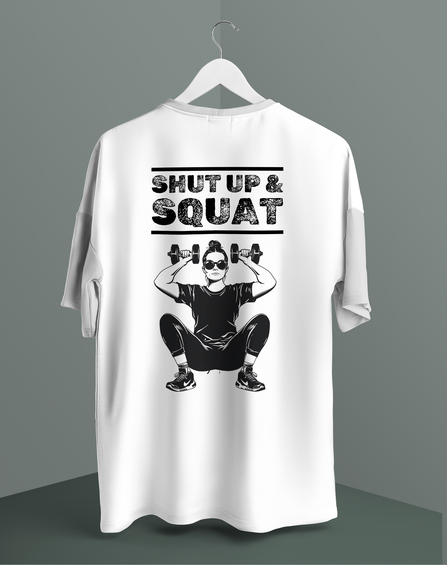 Unisex - Squat graphic oversized T-shirt