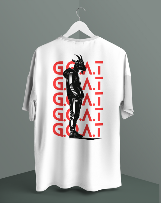 Unisex - Goat graphic oversized T-shirt