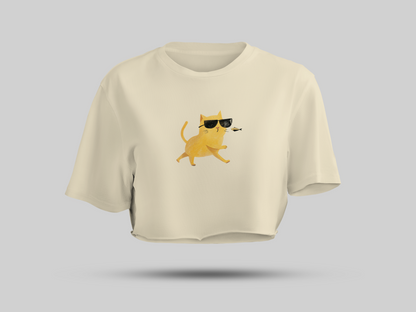 Cat fish crop top