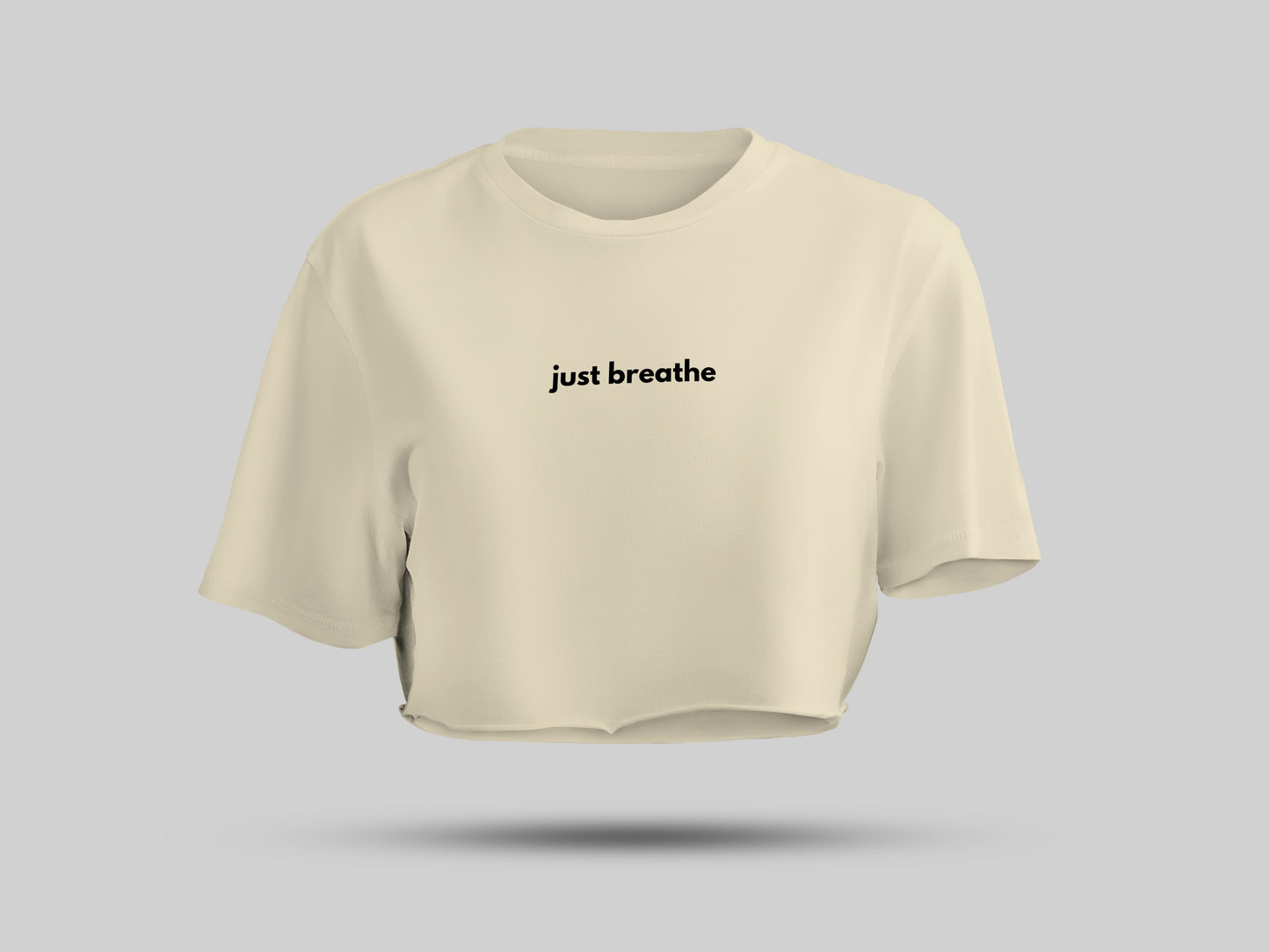 Just breathe crop top