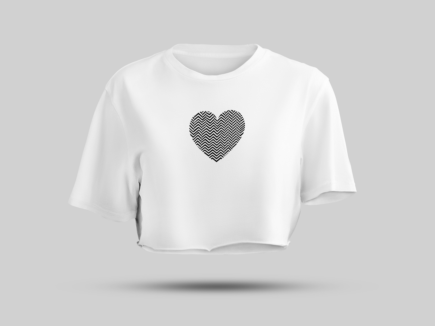 Spiral heart crop top