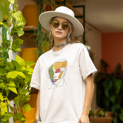 Abstract woman #2 graphic oversized T-shirt