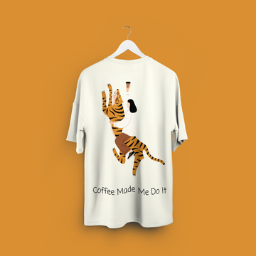 Coffee Made Me Do It - Kype Coffee - Unisex oversized T-shirt