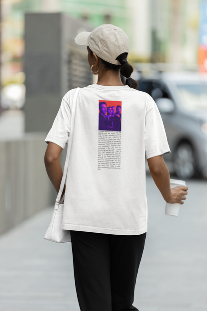 Unisex - Coldplay graphic oversized T-shirt