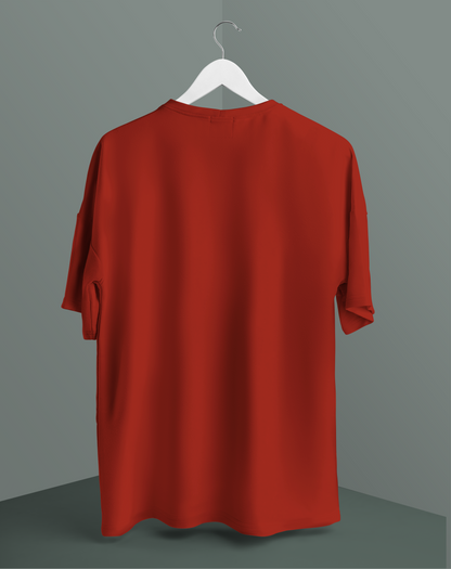 Solid Red oversized T-shirt