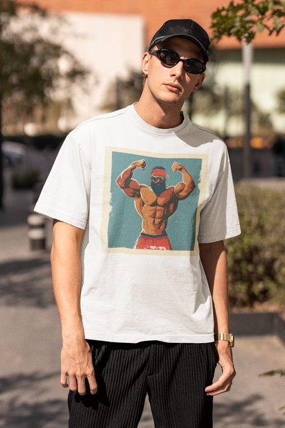 Unisex - Biceps graphic oversized T-shirt