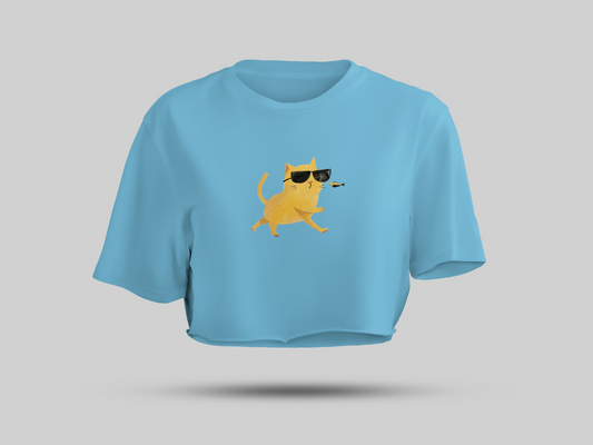 Cat fish crop top