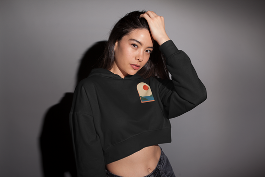 Window crop hoodie