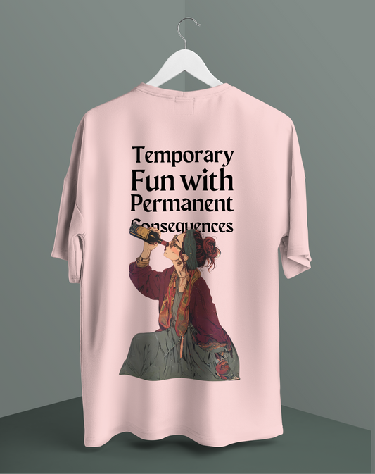 Unisex - Temporary fun Oversized T-shirt