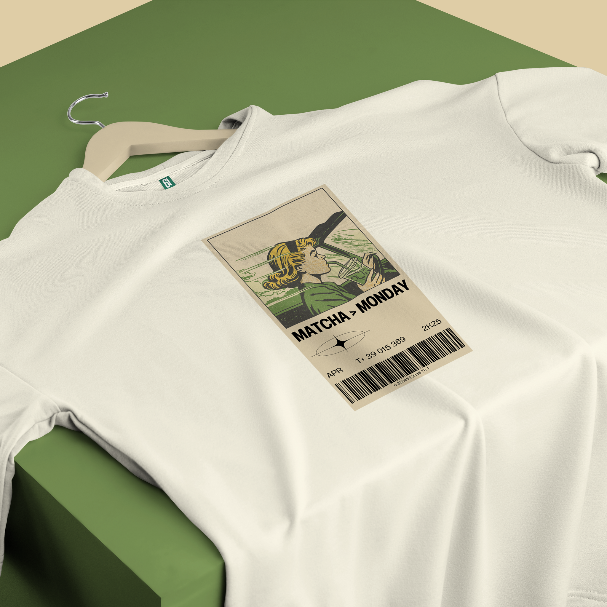 Matcha Monday - Matcha - Unisex oversized T-shirt