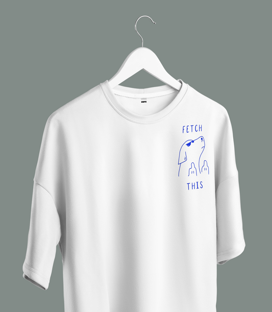 Unisex - Fetch this graphic oversized T-shirt