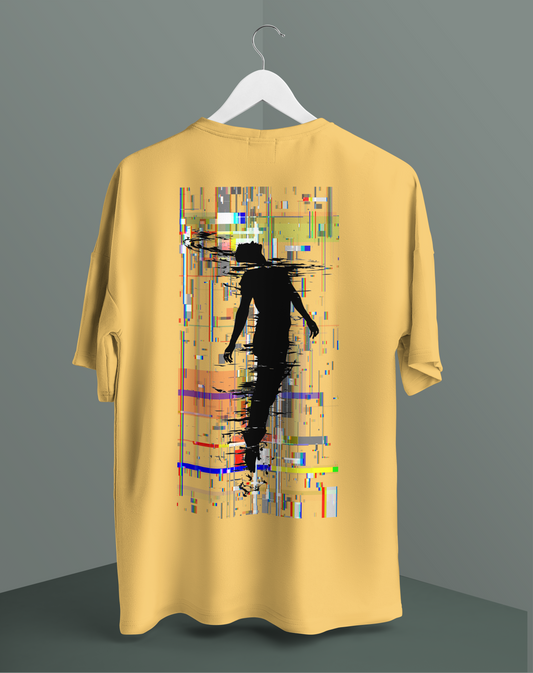 Unisex  - Glitch edition #9 graphic oversized T-shirt