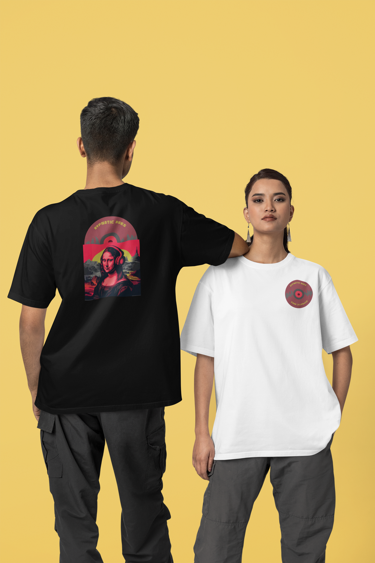 Unisex - Hypnotic graphic oversized T-shirt