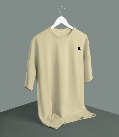 Solid Beige oversized T-shirt