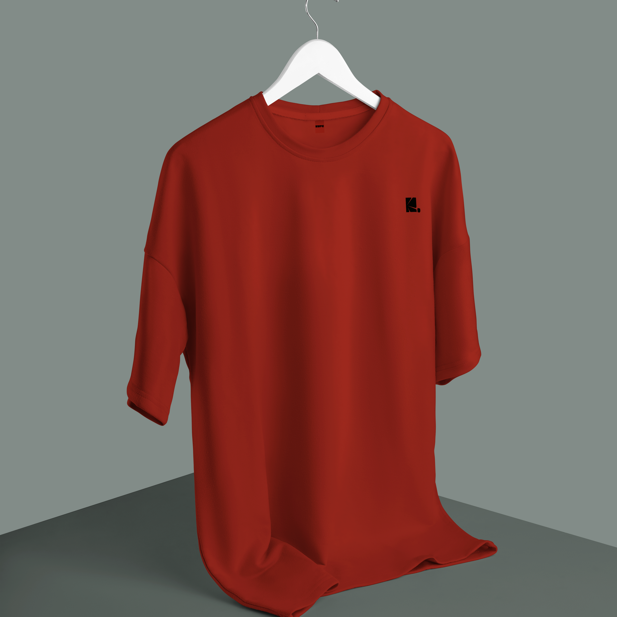 Solid Red oversized T-shirt