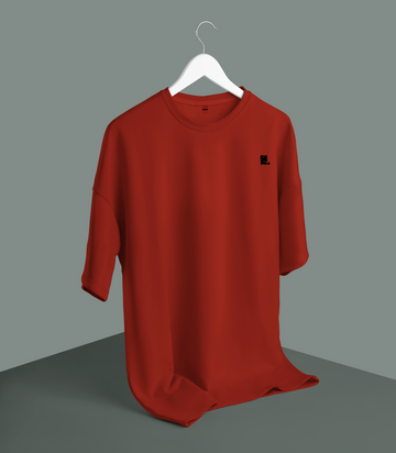 Solid Red oversized T-shirt