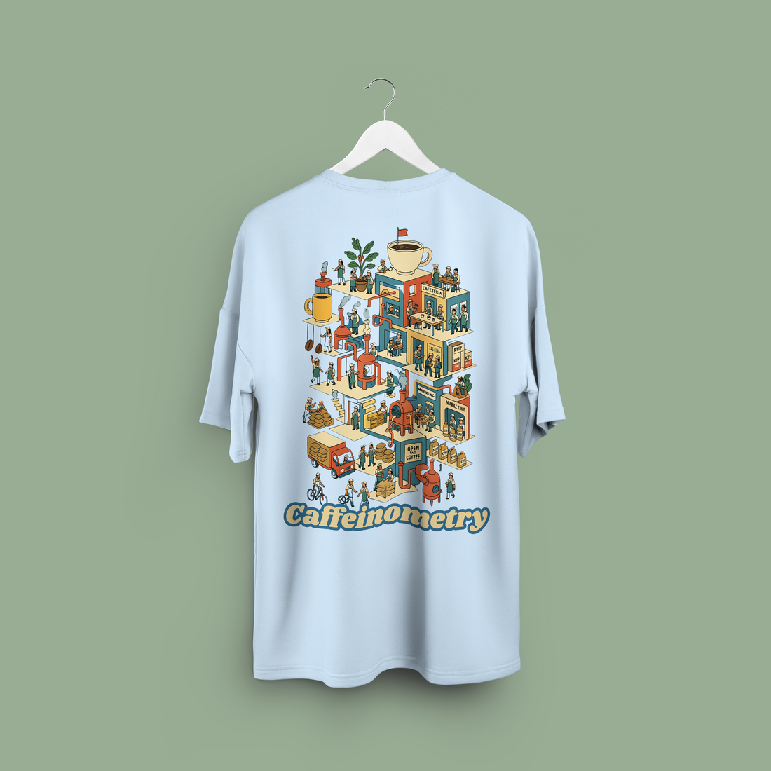 Caffeinometry - Kype Coffee - Unisex oversized T-shirt