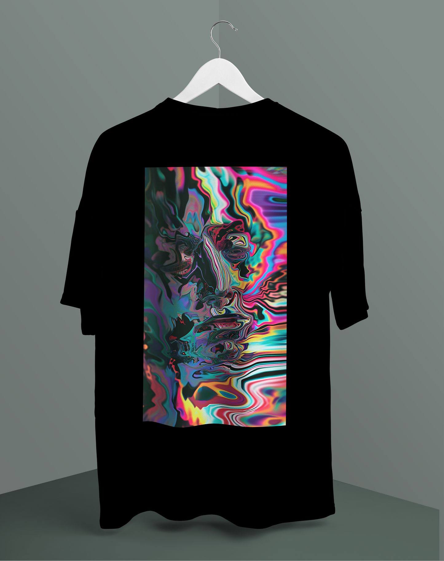 Unisex Faces - Glitch edition #3 graphic oversized T-shirt