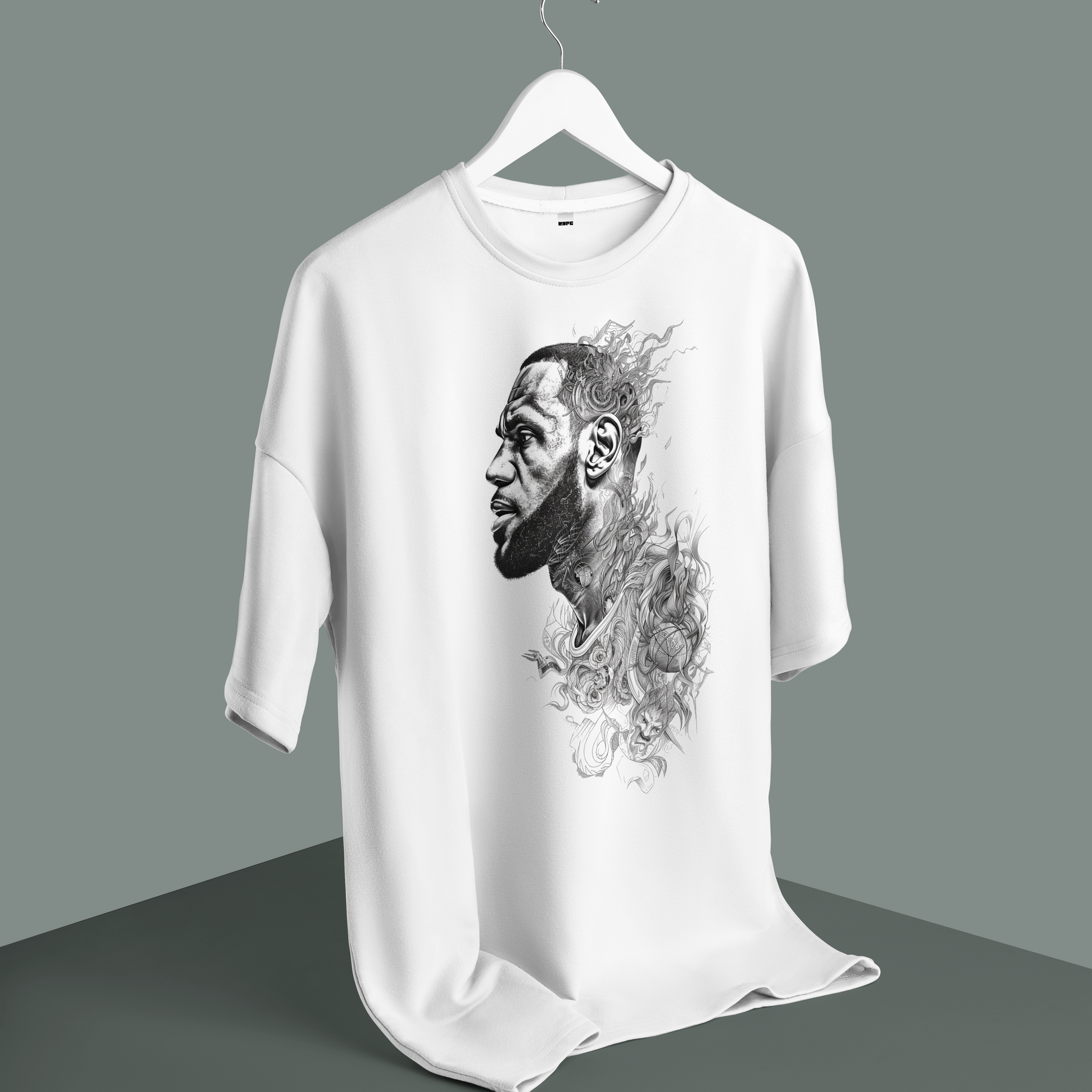 Unisex - Lebron james graphic oversized T-shirt
