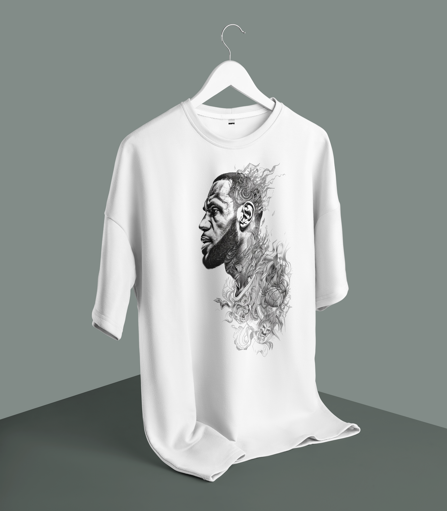 Unisex - Lebron james graphic oversized T-shirt