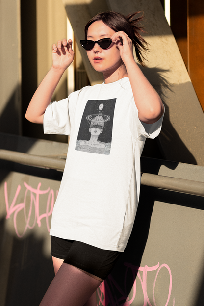 Unisex - Head-space graphic oversized T-shirt