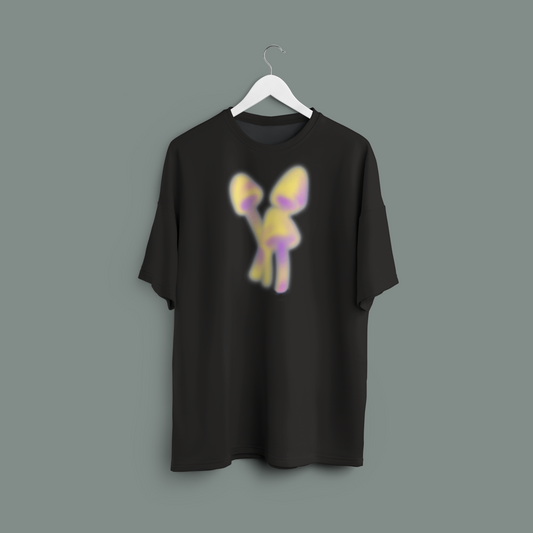 Unisex AURA Edition - Mushroom yellow oversized T-shirt