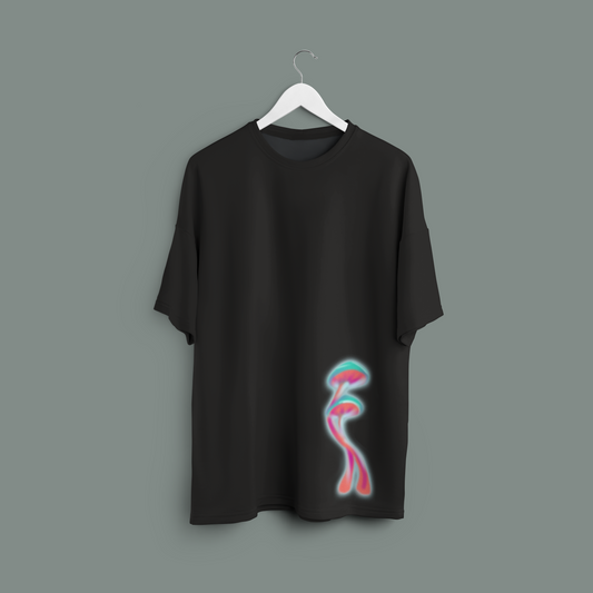 Unisex AURA Edition - Mushroom Multicolor oversized T-shirt