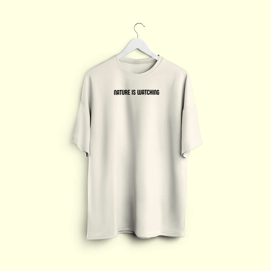 Nature Is Watching – Oversized Graphic Tee