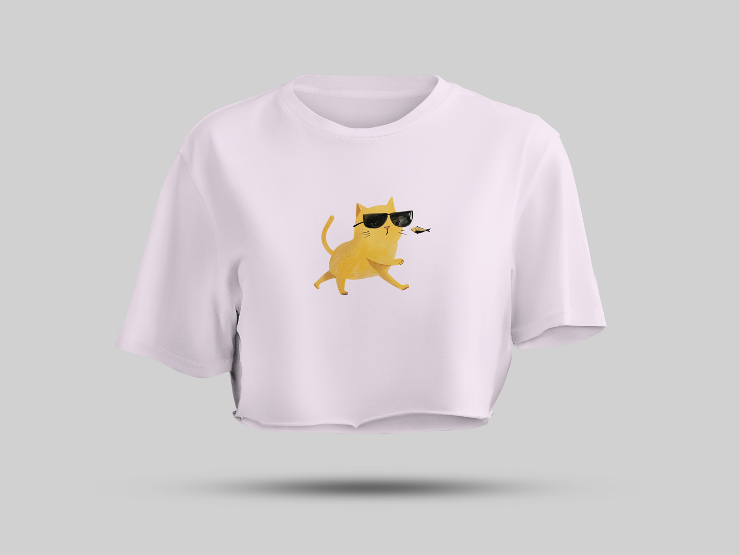 Cat fish crop top