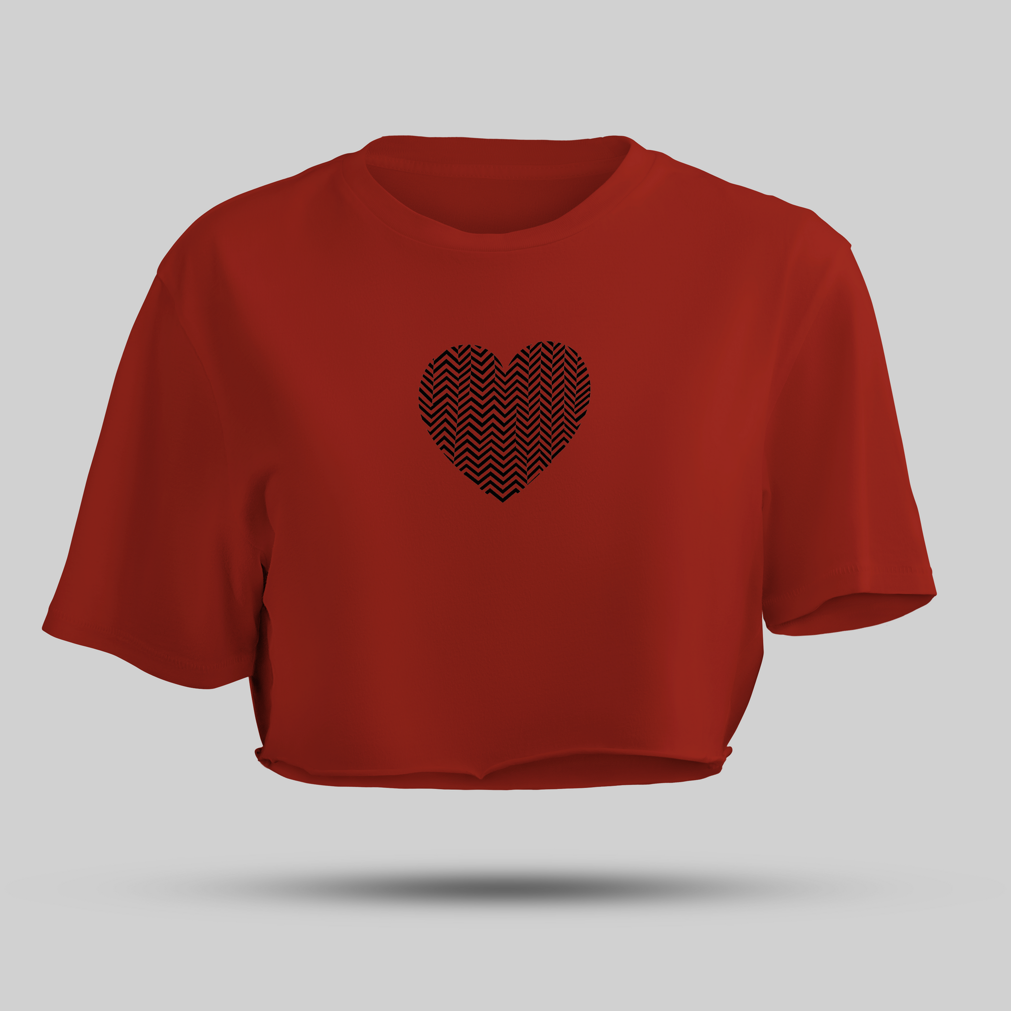 Spiral heart crop top