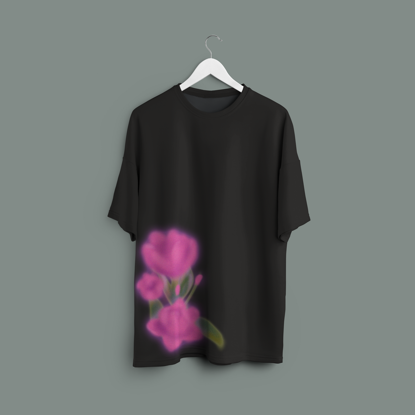 Unisex AURA Edition - Floral Pink oversized T-shirt