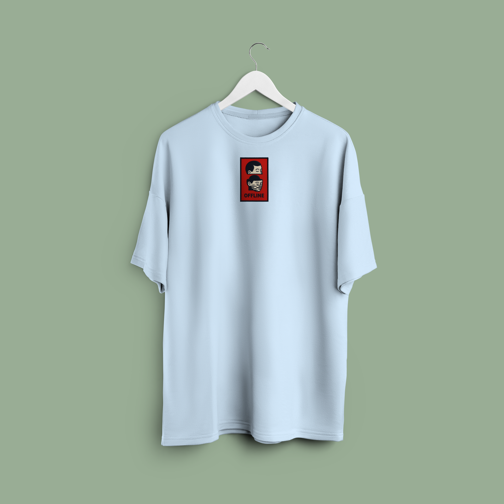 Offline - Head Space - Unisex oversized T-shirt