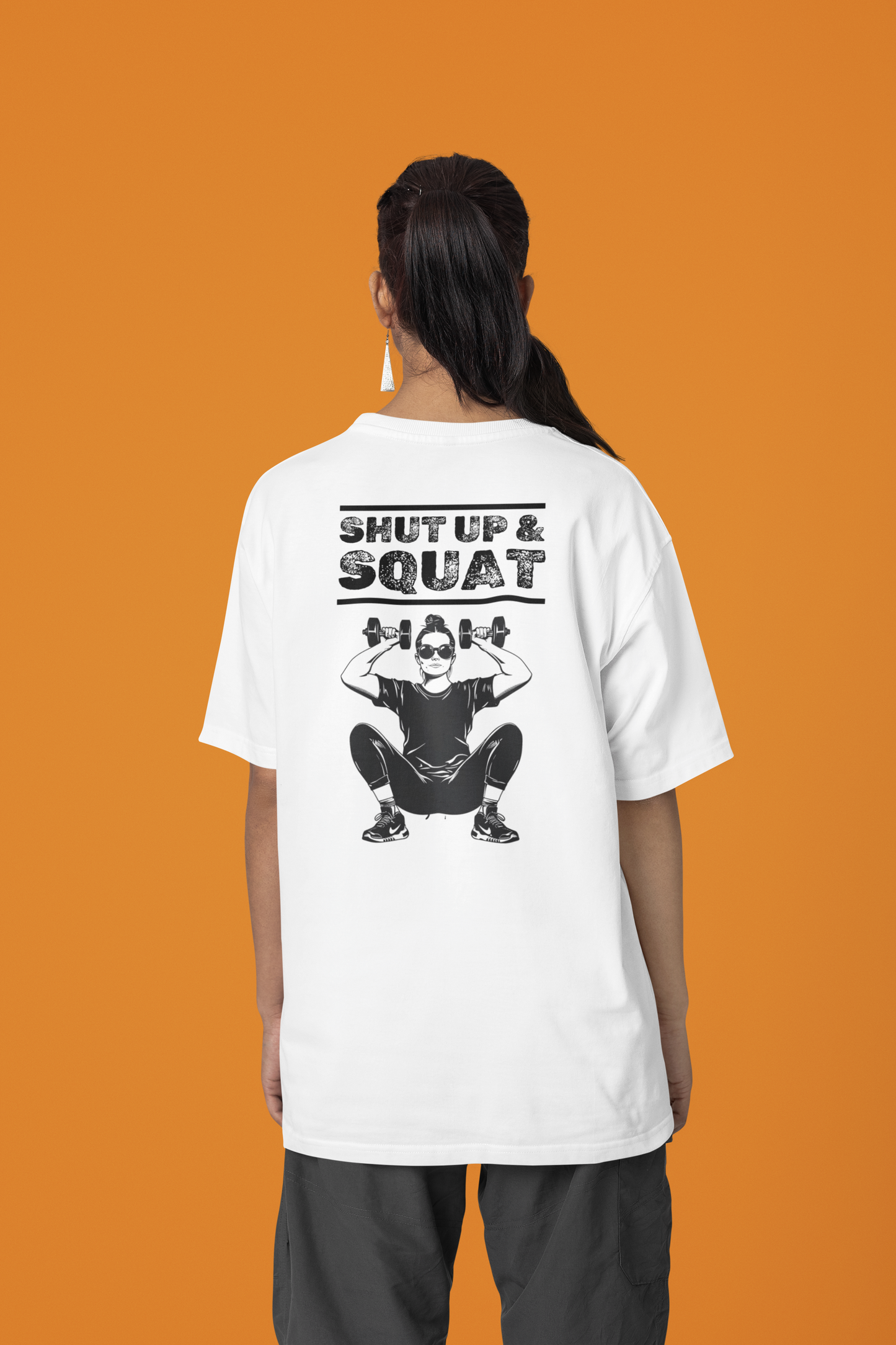 Unisex - Squat graphic oversized T-shirt