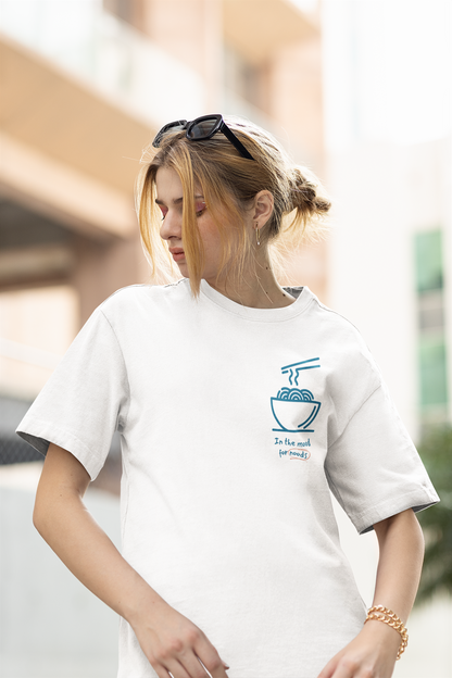 Unisex - Noodles graphic oversized T-shirt