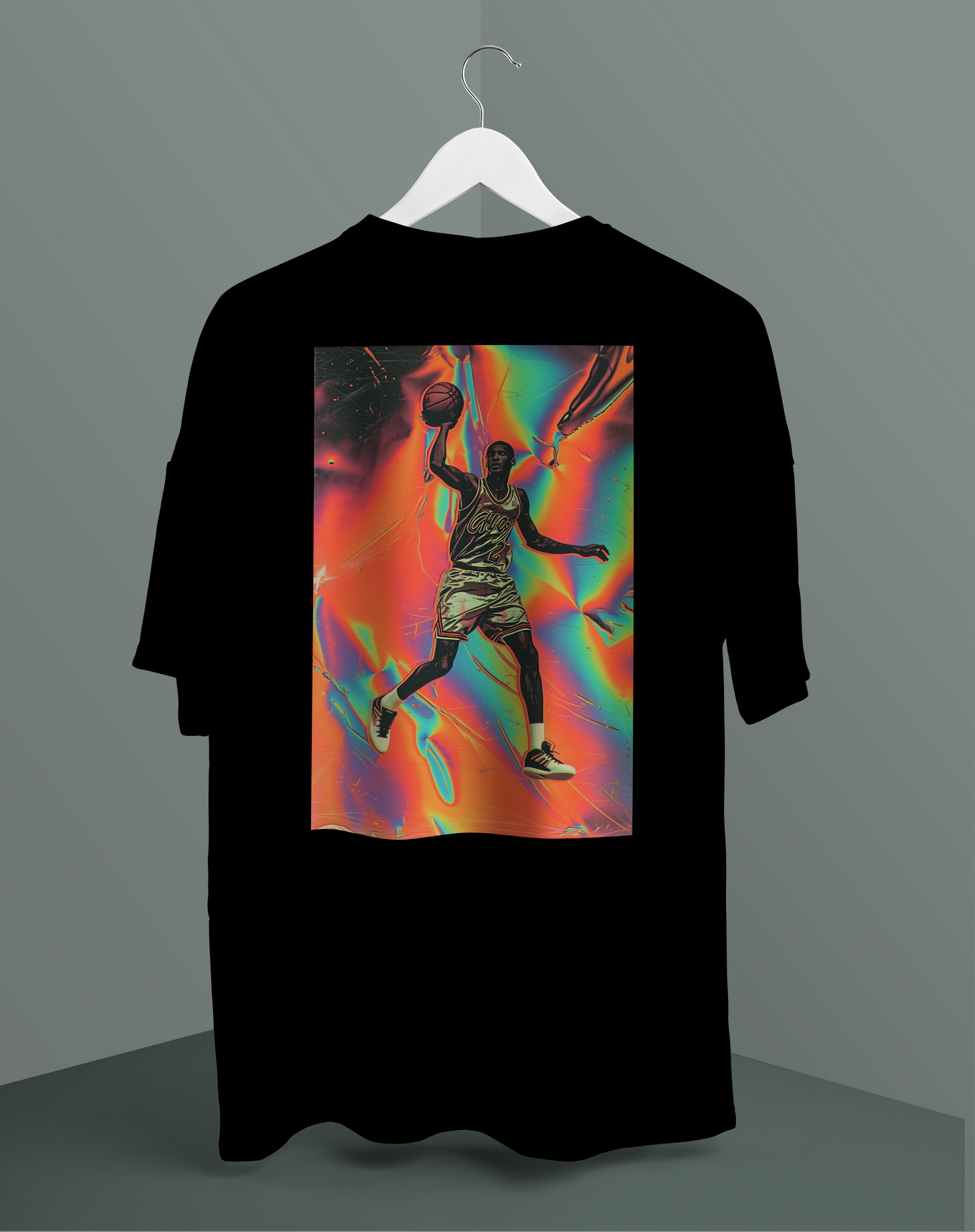 Unisex - Basketball graphic oversized T-shirt