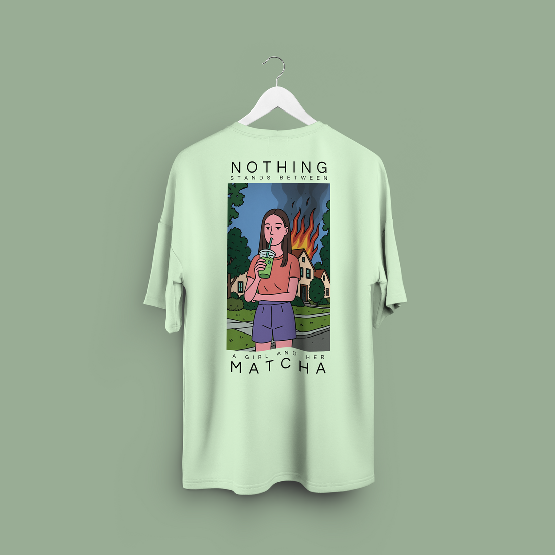 Nothing But Matcha - Matcha - Unisex oversized T-shirt